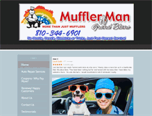 Tablet Screenshot of mufflermangrandblanc.com